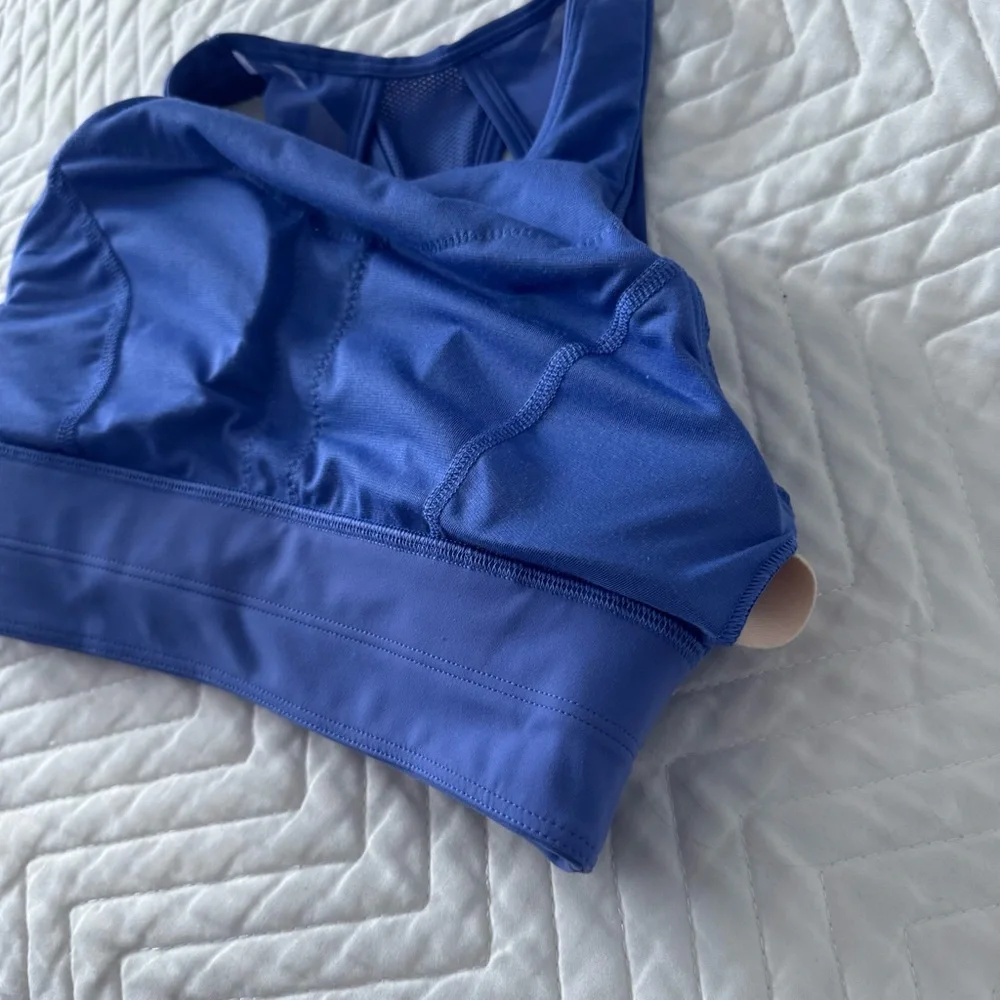 Lululemon Everlux High-Neck Train Bra Wild Indigo - Picture 8 of 15